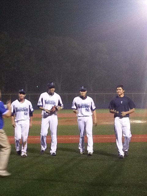 パパ来てる前でホームラン