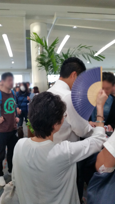 梶谷宜野湾上陸