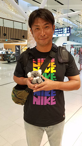 帰りの空港にて