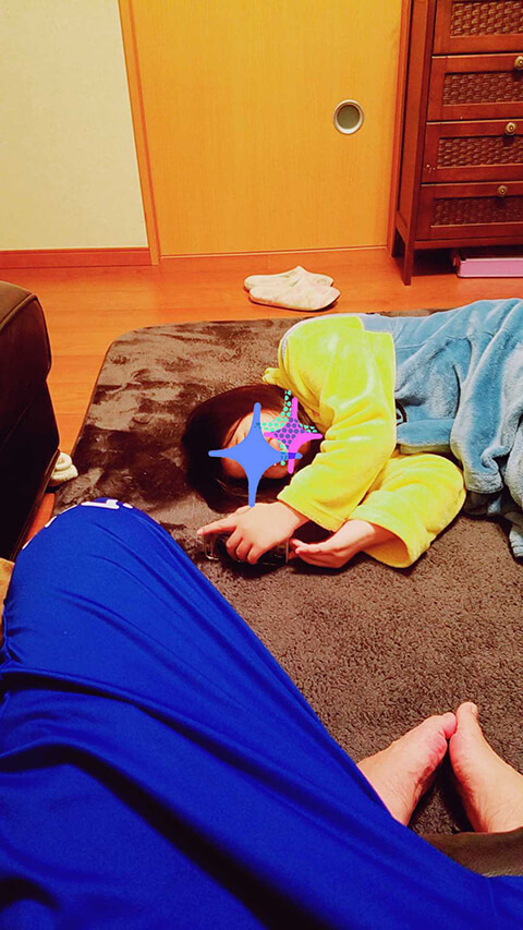 子供達も学校休み