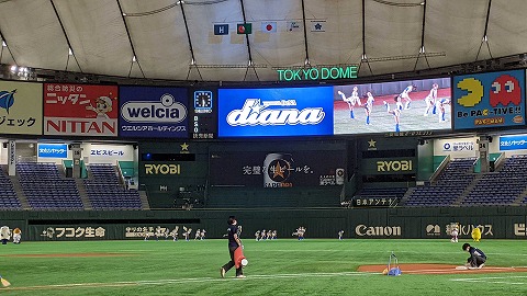 初の東京ドーム主催ゲーム