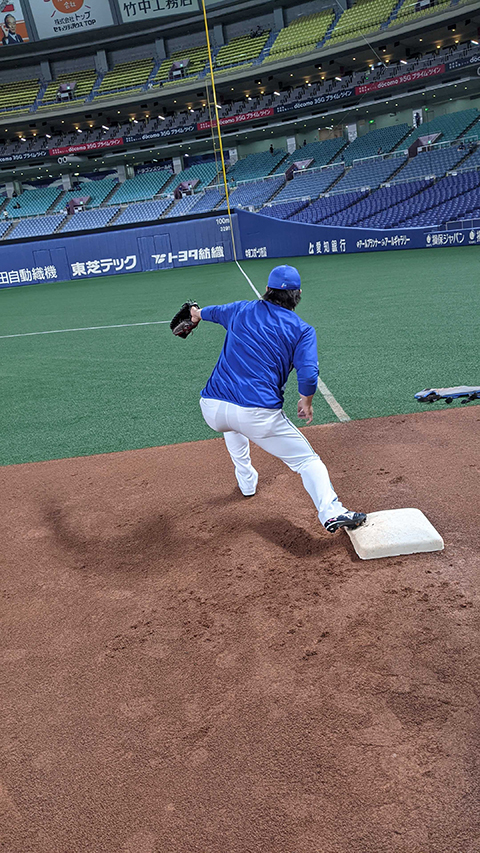 ファーストの練習