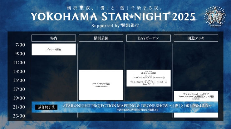 スターナイトチケット 2025年 チケット第3回発売概要［対象試合：7/29(火)～8/7(木