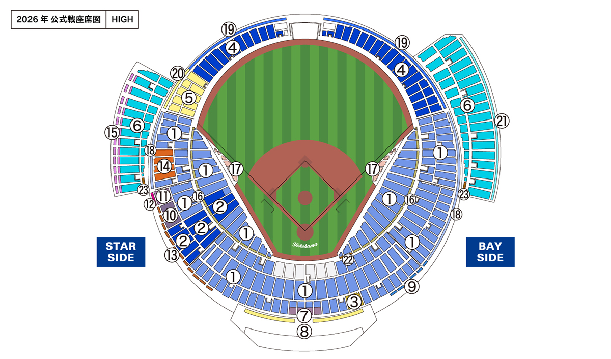 公式戦座席図 H