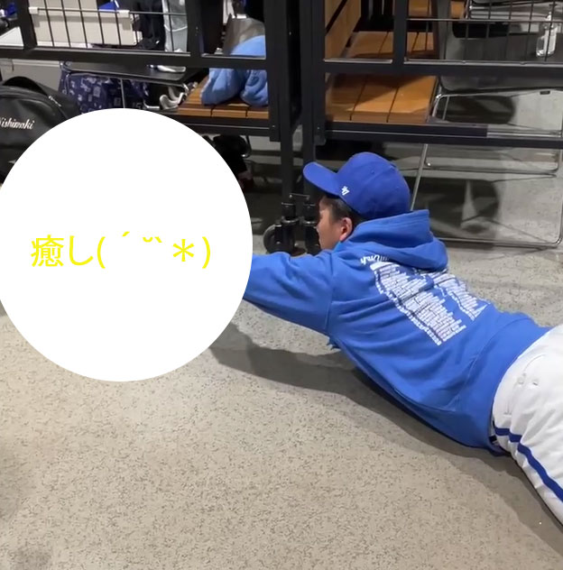 ロッカーに控える癒しの存在