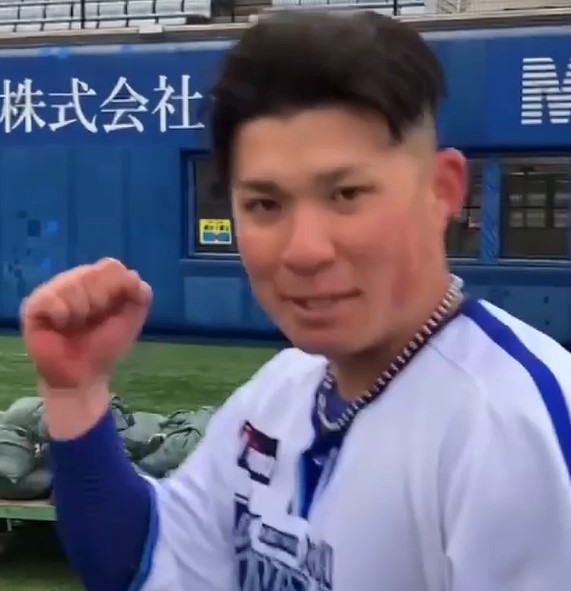 一軍ゲームに参戦！小深田大地！