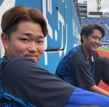 投手陣の一コマ