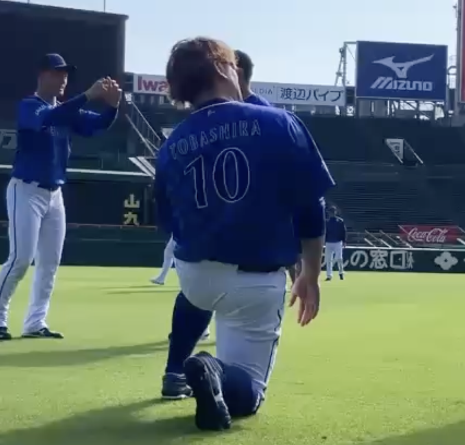 トバさんの背中