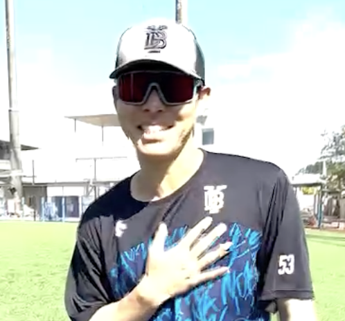 投手たちの練習風景