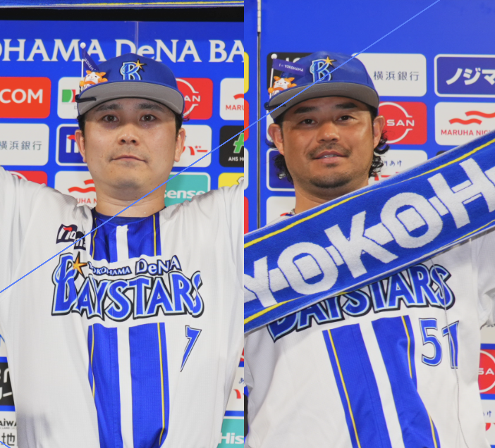 宮﨑 敏郎選手 × 佐野 恵太選手