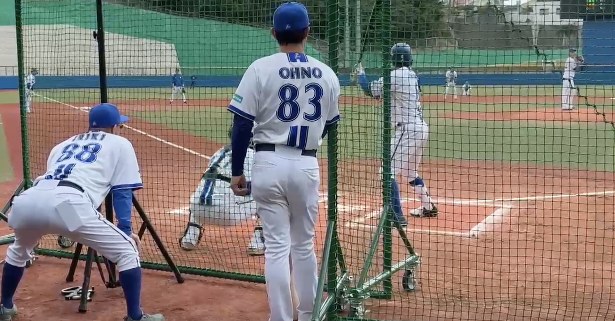 嘉手納　シート打撃