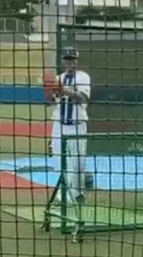 平田さんのバッティングピッチャー