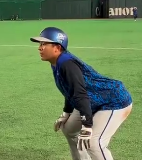 試合前練習🏃‍♂️