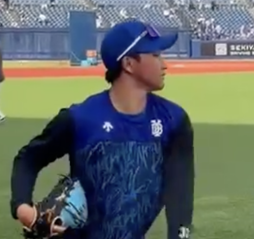 フレッシュオールスターゲーム武田選手のキャッチボール⚾️
