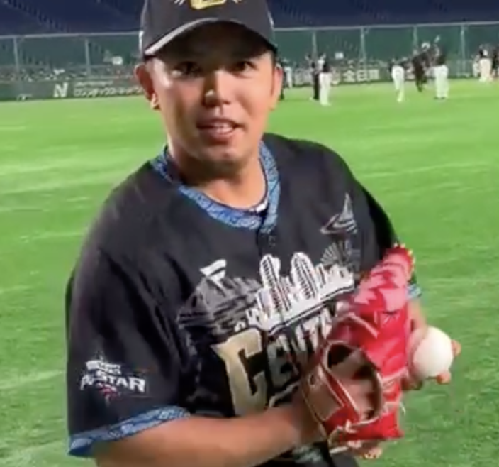 東選手のオールスターグラブ🌸
