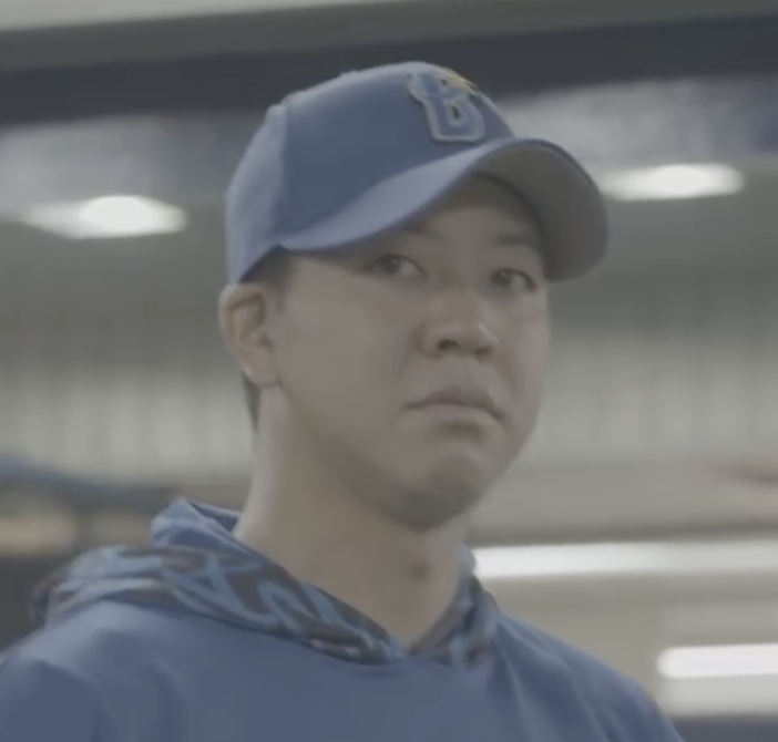 こっそり撮影。平良選手