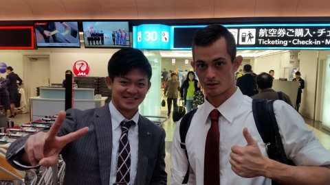 U-23の二人が奄美入り