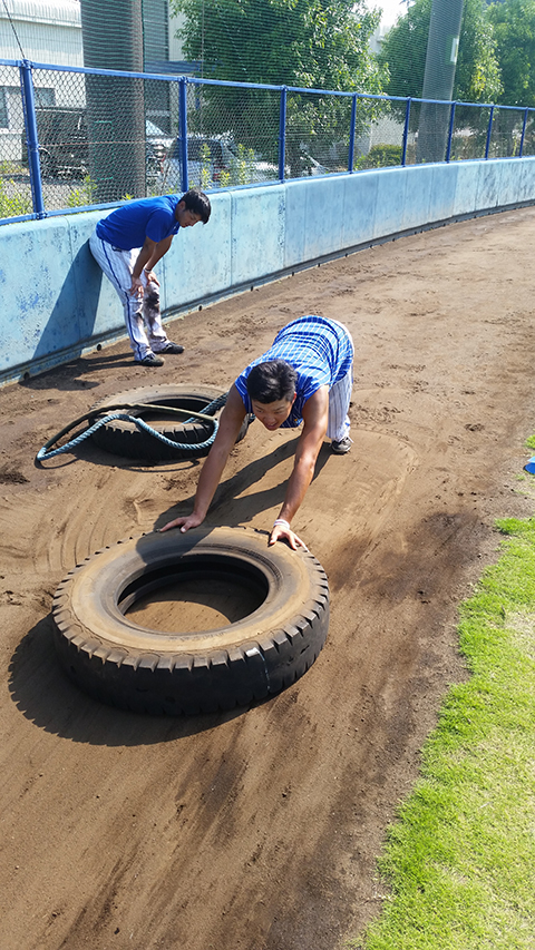 若手の体力強化