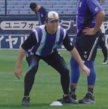 投手陣練習