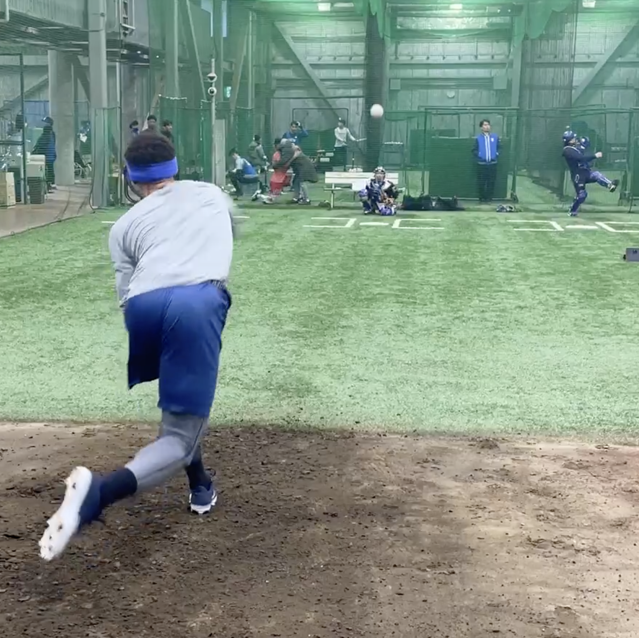 マルティネス初ブルペン