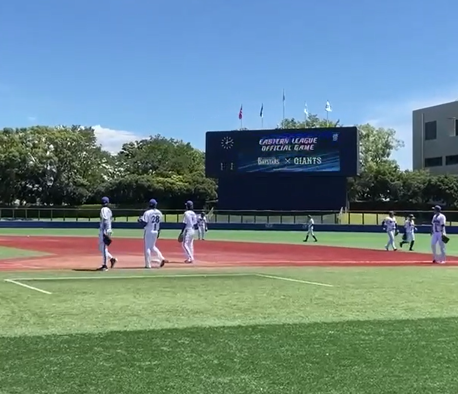 試合前シートノック：外野手編